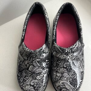 Laforst Black and White Patterned Women's Shoes